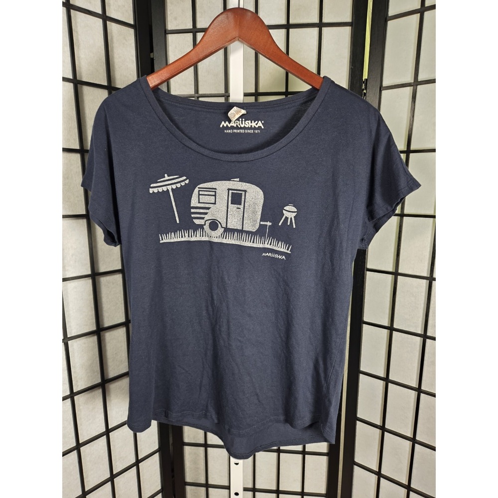 Marushka Campers T gorpcore Camping Handprinted Womens Medium